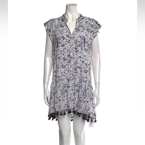 Poupette St. Barth Heni Tassel Mini Dress - Picture 1 of 3